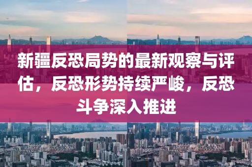 新疆反恐局势的最新观察与评估，反恐形势持续严峻，反恐斗争深入推进