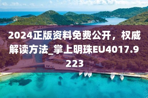 2024正版资料免费公开，权威解读方法_掌上明珠EU4017.9223