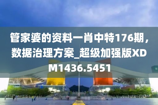 管家婆的资料一肖中特176期，数据治理方案_超级加强版XDM1436.5451