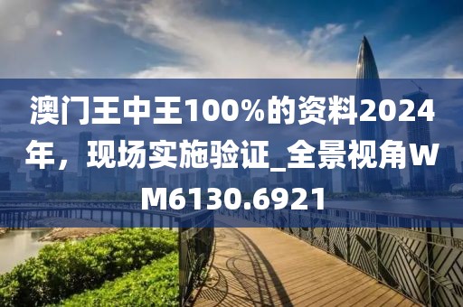 澳门王中王100%的资料2024年，现场实施验证_全景视角WM6130.6921