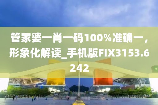 管家婆一肖一码100%准确一，形象化解读_手机版FIX3153.6242