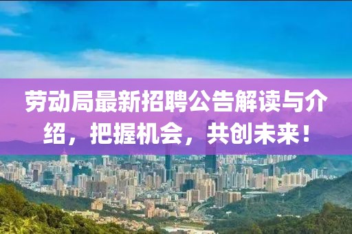 劳动局最新招聘公告解读与介绍，把握机会，共创未来！