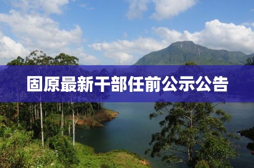 固原最新干部任前公示公告