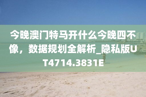 今晚澳门特马开什么今晚四不像，数据规划全解析_隐私版UT4714.3831E