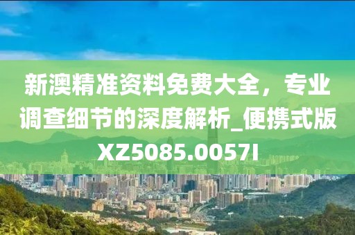 新澳精准资料免费大全，专业调查细节的深度解析_便携式版XZ5085.0057I
