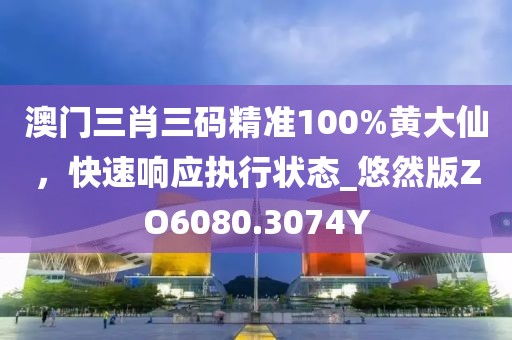 澳门三肖三码精准100%黄大仙，快速响应执行状态_悠然版ZO6080.3074Y