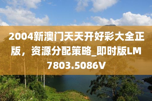 2004新澳门天天开好彩大全正版，资源分配策略_即时版LM7803.5086V