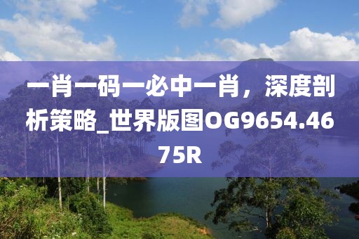 一肖一码一必中一肖，深度剖析策略_世界版图OG9654.4675R