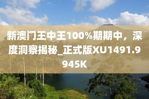 新澳门王中王100%期期中，深度洞察揭秘_正式版XU1491.9945K