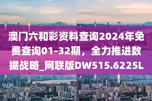 澳门六和彩资料查询2024年免费查询01-32期，全力推进数据战略_网联版DW515.6225L