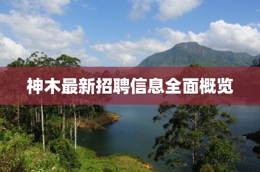 神木最新招聘信息全面概览