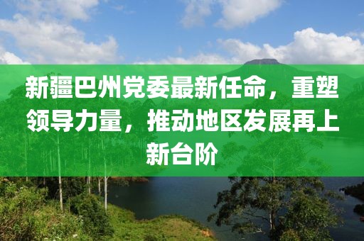 新疆巴州党委最新任命，重塑领导力量，推动地区发展再上新台阶