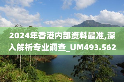 2024年香港内部资料最准,深入解析专业调查_UM493.562