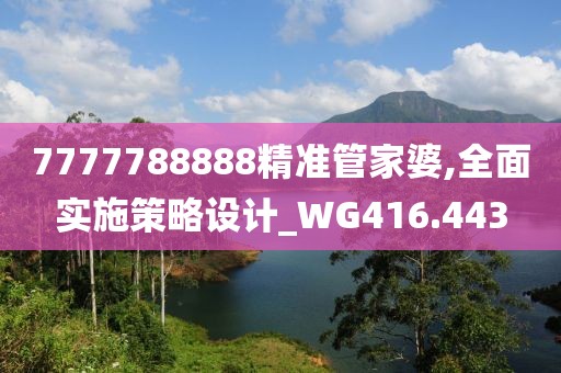 7777788888精准管家婆,全面实施策略设计_WG416.443