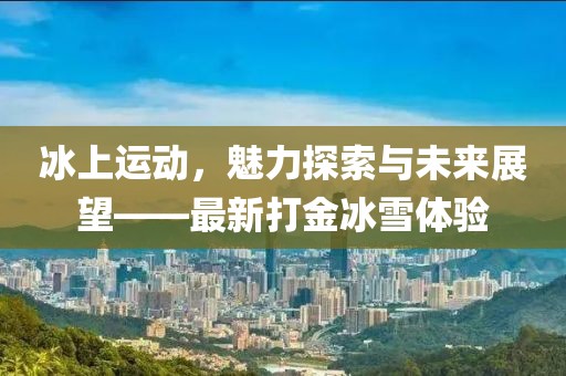 冰上运动，魅力探索与未来展望——最新打金冰雪体验