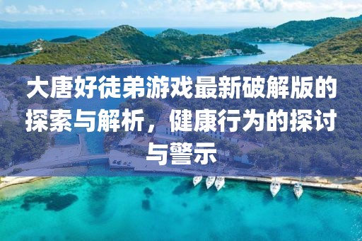 大唐好徒弟游戏最新破解版的探索与解析，健康行为的探讨与警示
