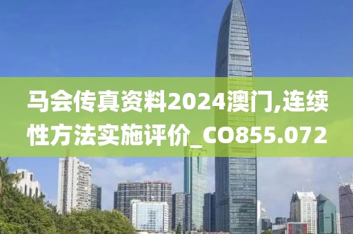 马会传真资料2024澳门,连续性方法实施评价_CO855.072