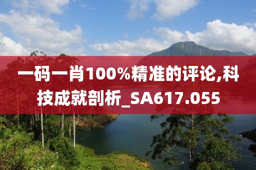 一码一肖100%精准的评论,科技成就剖析_SA617.055