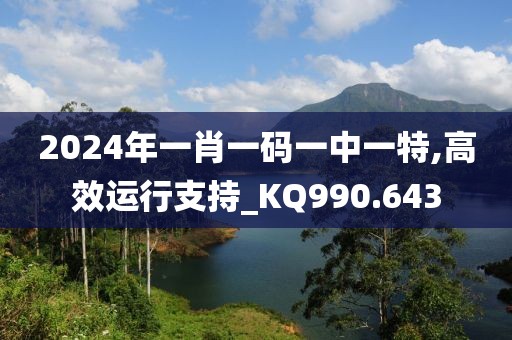 2024年一肖一码一中一特,高效运行支持_KQ990.643