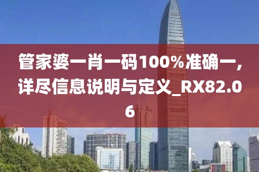 管家婆一肖一码100%准确一,详尽信息说明与定义_RX82.06