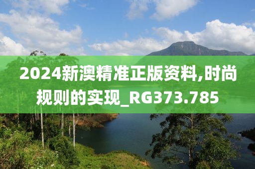 2024新澳精准正版资料,时尚规则的实现_RG373.785