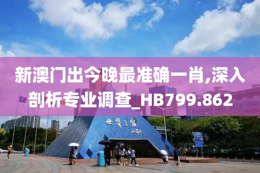 新澳门出今晚最准确一肖,深入剖析专业调查_HB799.862