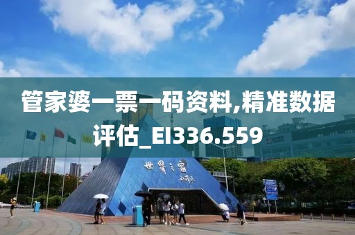 管家婆一票一码资料,精准数据评估_EI336.559
