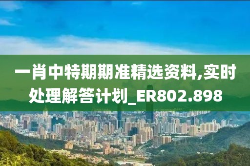 一肖中特期期准精选资料,实时处理解答计划_ER802.898