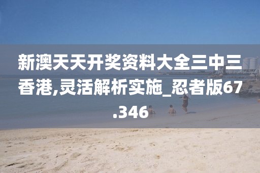 新澳天天开奖资料大全三中三香港,灵活解析实施_忍者版67.346