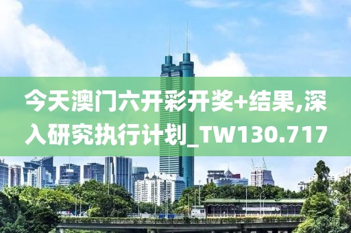 今天澳门六开彩开奖+结果,深入研究执行计划_TW130.717