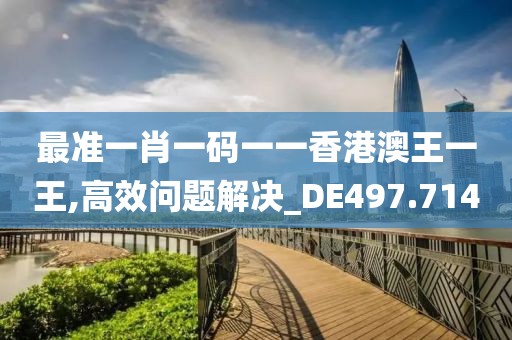 最准一肖一码一一香港澳王一王,高效问题解决_DE497.714