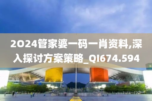 2O24管家婆一码一肖资料,深入探讨方案策略_QI674.594
