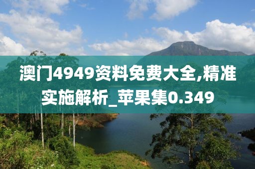 澳门4949资料免费大全,精准实施解析_苹果集0.349