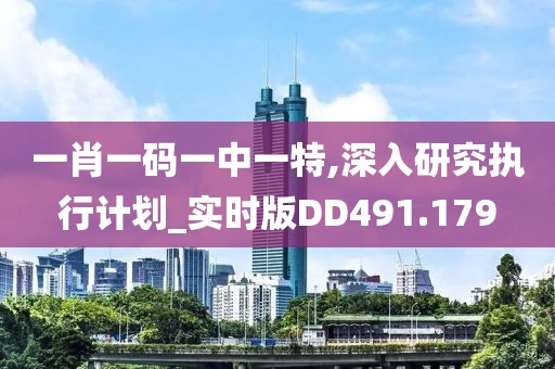 一肖一码一中一特,深入研究执行计划_实时版DD491.179