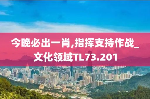 今晚必出一肖,指挥支持作战_文化领域TL73.201