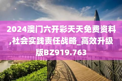 2024澳门六开彩天天免费资料,社会实践责任战略_高效升级版BZ919.763