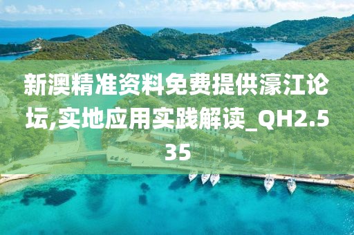 新澳精准资料免费提供濠江论坛,实地应用实践解读_QH2.535