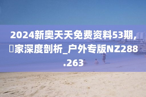 2024新奥天天免费资料53期,專家深度剖析_户外专版NZ288.263
