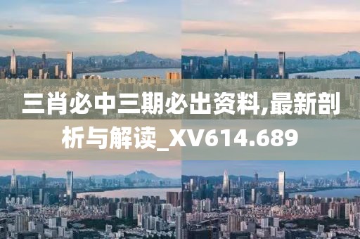 三肖必中三期必出资料,最新剖析与解读_XV614.689