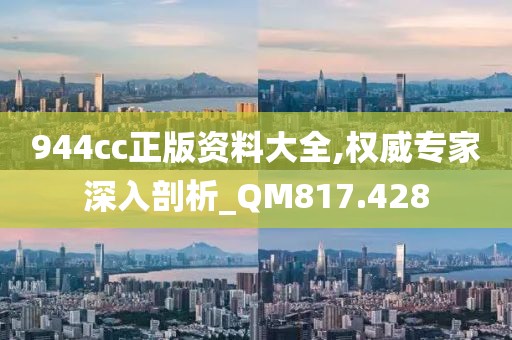 944cc正版资料大全,权威专家深入剖析_QM817.428