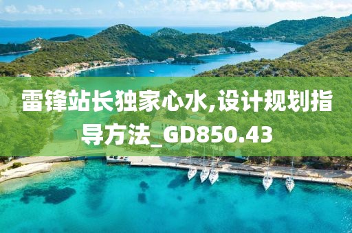 雷锋站长独家心水,设计规划指导方法_GD850.43