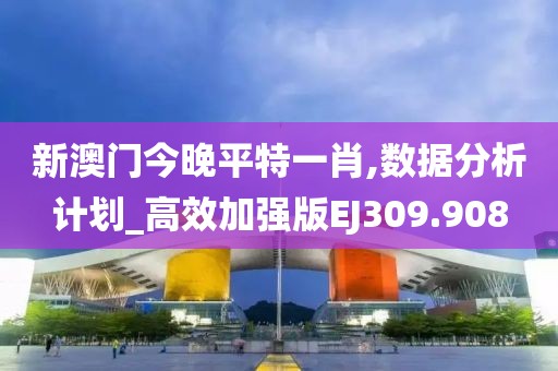 新澳门今晚平特一肖,数据分析计划_高效加强版EJ309.908
