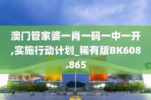 澳门管家婆一肖一码一中一开,实施行动计划_稀有版BK608.865