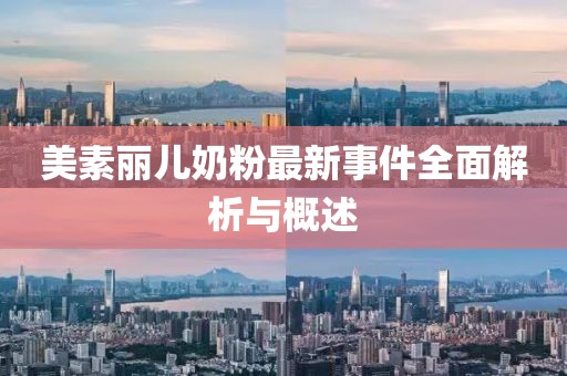 美素丽儿奶粉最新事件全面解析与概述