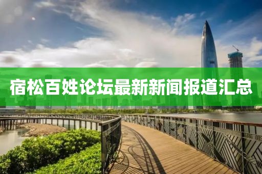 宿松百姓论坛最新新闻报道汇总