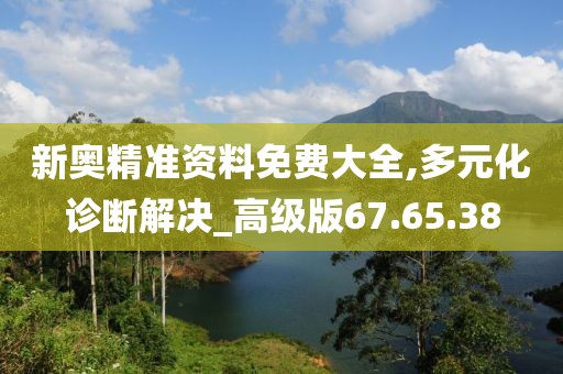 新奥精准资料免费大全,多元化诊断解决_高级版67.65.38