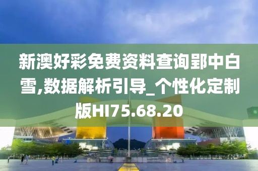 新澳好彩免费资料查询郢中白雪,数据解析引导_个性化定制版HI75.68.20