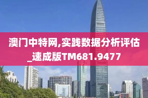 澳门中特网,实践数据分析评估_速成版TM681.9477