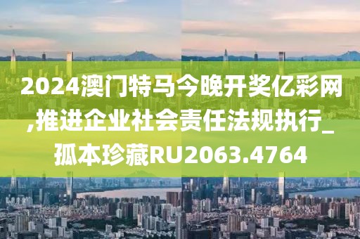 2024澳门特马今晚开奖亿彩网,推进企业社会责任法规执行_孤本珍藏RU2063.4764