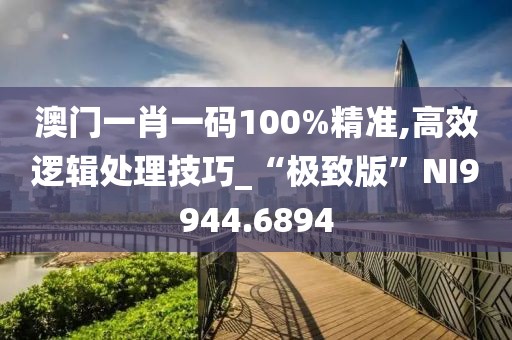 澳门一肖一码100%精准,高效逻辑处理技巧_“极致版”NI9944.6894